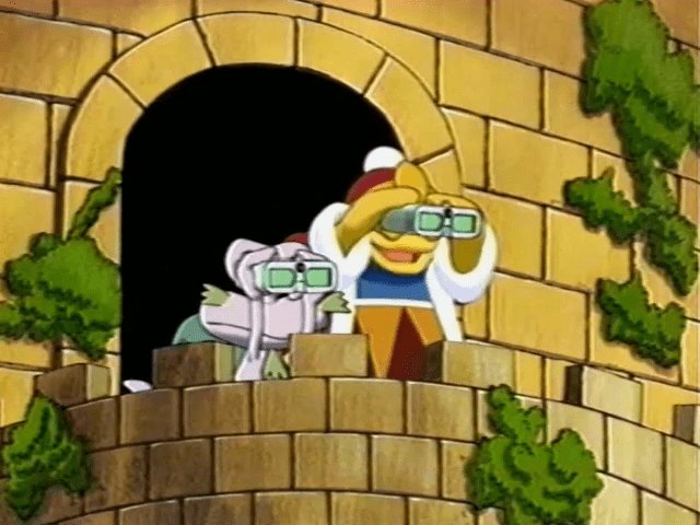 File:King Dedede and Escargoon spying.png