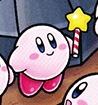 Kirby with the Star Rod in Find Kirby!! (Battleship Halberd)