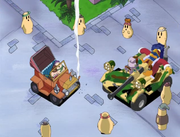 A traffic accident occurs under the chief's nose.