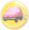 Artwork of the Car-Mouth Kirby Character Treat from Kirby's Dream Buffet