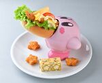 Kirby Cafe Kirby is inhaling! Fried Shrimp Dog.jpg