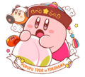 "Pupupu Tour in Yokohama" artwork from the Limited Design "Kirby of the Stars: Kirby's Locality" merchandise line