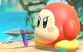Colossal Spear Waddle Dee's in-game appearance at the Seaside