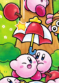 Parasol Kirby in Find Kirby!! (Apple Forest)
