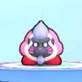 Kirby wearing the Goriath EX Dress-Up Mask in Kirby's Return to Dream Land Deluxe