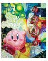 "Kirby-ful Color" oil painting, with Kirby: Canvas Curse motif