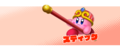 A banner depicting Staff Kirby from the Kirby Star Allies Japanese website