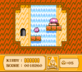 Kirby leaps toward the Big Switch.