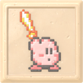 Pixel Sword Kirby Character Treat from Kirby's Dream Buffet