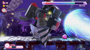 HR-D3 unleashes its laser cannon.