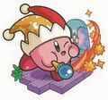 Artwork of the Mega Beam Whip card from Kirby no Copy-toru!