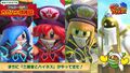 Magolor shows off the cameos of Three Mage-Sisters and Hyness in Super Kirby Clash