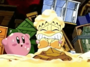Tiff reacts in disgust after trying one of Belly Buster's pies.