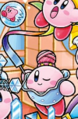 Whip Kirby with the Gymnastics Leotard headgear in Find Kirby!! Full of Kirby