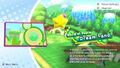 Selecting World of Peace - Dream Land in the level select screen