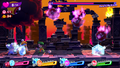 Screenshot of Parallel Big Kracko dropping fire bombs similar to those used in the Pon & Con and Goldon & Silvox fights