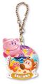"Okayama / Momotaro" keychain from the "Kirby's Dream Land: Pukkuri Keychain" merchandise line