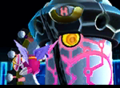 Credits picture of Galacta Knight slashing Star Dream in Meta Knightmare Returns (Kirby: Planet Robobot)