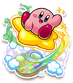 A Sticker from Super Kirby Clash featuring the previous artwork