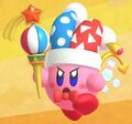 Marx's Hat as a Rare Outfit for Beam in Kirby Fighters 2