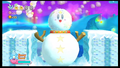 Kirby is a snowman now.