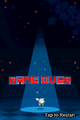 The Game Over screen