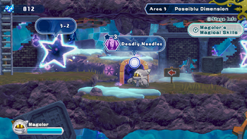 KRtDLD Poseiblu Dimension Deadly Needles Stage select screenshot.png