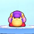 Kirby wearing the Bonkers Dress-Up Mask in Kirby's Return to Dream Land Deluxe
