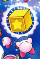 ESP Kirby using Geokinesis on a Star Block in Find Kirby!!