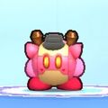 Kirby wearing the Robobot Armor Dress-Up Mask in Kirby's Return to Dream Land Deluxe
