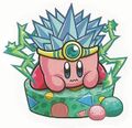 Artwork of the Spark Attack card from Kirby no Copy-toru!
