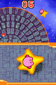 Kirby falls off the stage