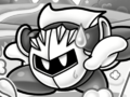 Meta Knight in Kirby and the Big Panic in Gloomy Woods!