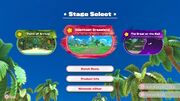 Stage selection menu