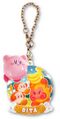 "Oita / Monkey" keychain from the "Kirby's Dream Land: Pukkuri Keychain" merchandise line