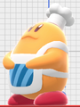 Chef Kawasaki rubbing his stomach in Super Smash Bros. Ultimate