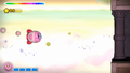 Kirby Rocket flies into Bastron.