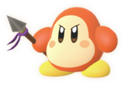 In-game artwork of Colossal Spear Waddle Dee