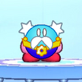 Screenshot of the Grandfather Haltmann Dress-Up Mask from Kirby's Return to Dream Land Deluxe