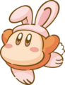 A Waddle Dee in a bunny costume for the "Kirby Picnic" merchandise series
