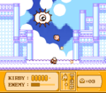 Kirby fighting Kracko in Kirby's Adventure