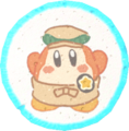 Character Treat from Kirby's Dream Buffet, depicting artwork for the Kirby Café
