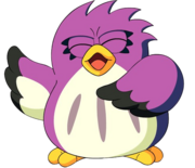 Artwork of Coo laughing from Kirby: Right Back at Ya!