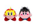 Plushies of Wrestler Kirby and its Sumo Topknot rare hat
