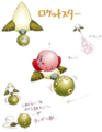 Concept art of the Rocket Star for Kirby Air Ride