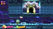 The first five battles must be fought in order to reach to the goal door of Planet Caverna in Kirby Star Allies.