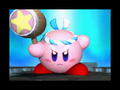 Hammer Kirby during the opening cutscene of The True Arena in Kirby Super Star Ultra