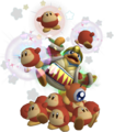 Model used for the Waddle Dee Army trophy from Super Smash Bros. Brawl, featuring a Waddle Doo