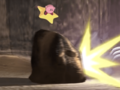 Kirby causes Rip and Turbo to crash.