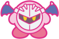Kirby dressed as Meta Knight